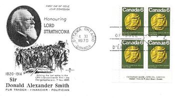 1970 FDC Lord Strathcona
