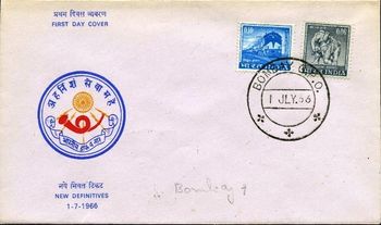 FDC 1966 says new definitives but stamp is 509 1965
