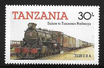 Tanzania 433 1985. Set of 4, 430 to 433. Salute to Tanzanian Railways
