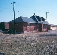 6 Port McNicoll town station forecourt 1979. Charles Cooper photo