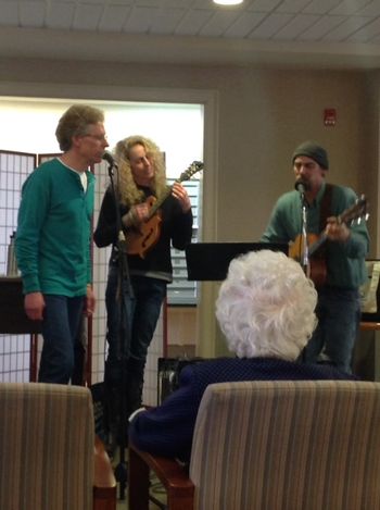 A  fine gig at Bentley Commons with special guest, Mark Levenson on vocals and retro dancing!
