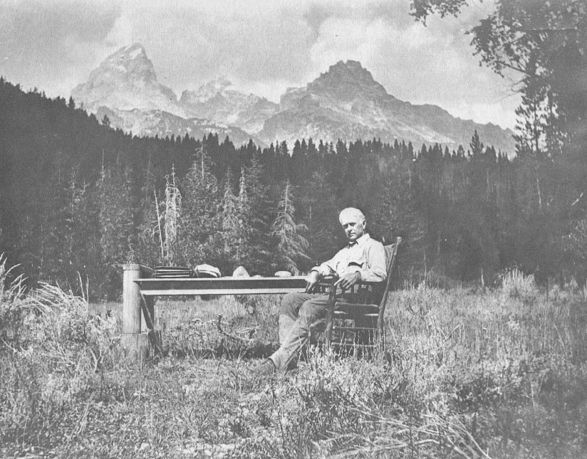 Farwell at work in the Tetons (1930)