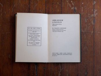 1st ed. (1918) • Francis Grierson, "Abraham Lincoln: Practical Mystic"
