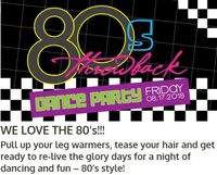 CANCELLED 80's Throwback Dance Party