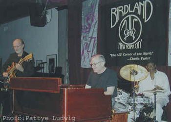w/Gene Ludwig & Billy James at Birdland.
