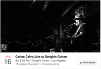 Carlos Calvo Live at Genghis Cohen