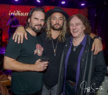 with Jay Shepard and Denny Laine of The Moody Blues
