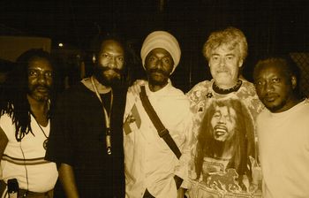with Brinsley Forde, Roger Steffens & Ras Ibo
