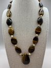 Tiger's Eye and Mother of Pearl Necklace