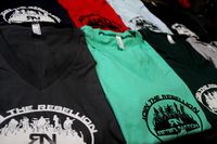 REBEL NATION V-Neck T-shirts  