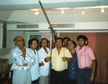 Chorus recording at Western Outdoor Studios Mumbai
