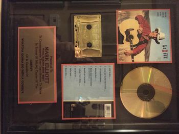 Gold Record for "Making Ends Meet" on the "Whatcha' Gonna' Do With A Cowboy" Record
