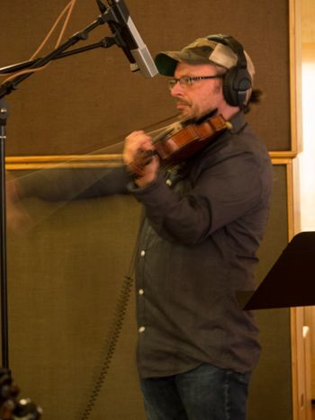 Matt Rhody on fiddle for you don't know me recording session
