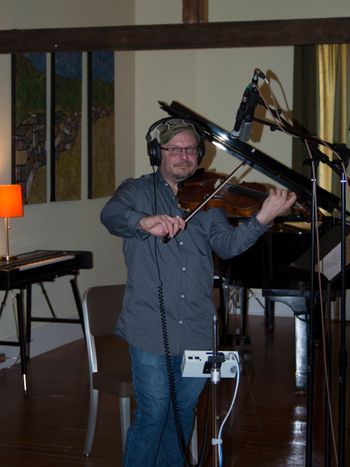 Matt Rhody on fiddle for you don't know me recording session
