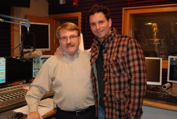 Michael Nappi and Tom Holt at 96.1 WSRS-FM, Worcester, MA
