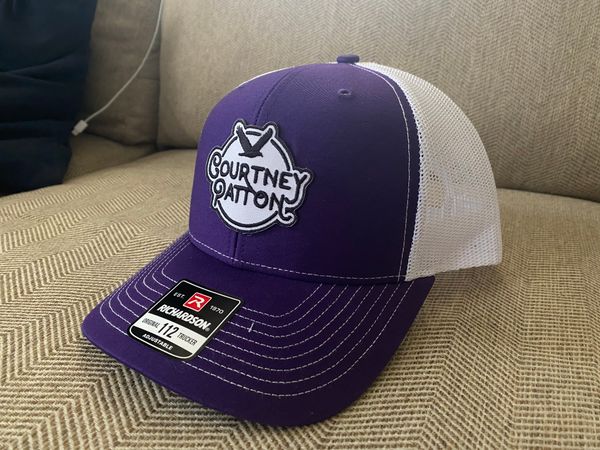 Purple/White Trucker Hat