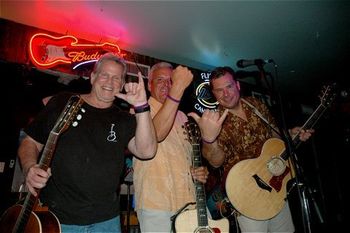 Trop Rockers Rob Mehl, Mark Mulligan, and Bob Karwin...Trop Rock Legends at Club Agave in Arizona
