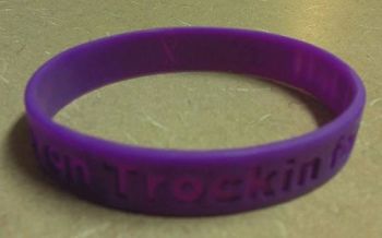 The Official "Keep Trockin' For DJ Jeff" purple wrist band

