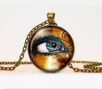 bronze eye pendant