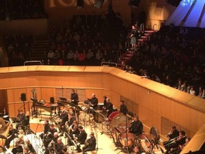Surprising the audience with the RSNO at Glasgow's Royal Concert Hall. 