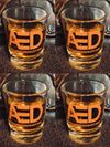 "Water in Whiskey" Shot Glass - Set of 4
