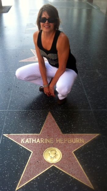 Hanging with Katharine, Walk of Fame, Los Angeles, 2013
