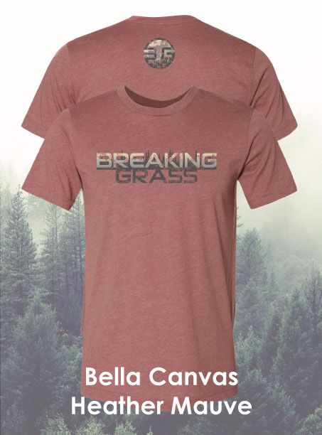 Breaking Grass Logo Shirt in Color: Heather Mauve 