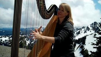 Playing prelude music for a 7600 ft Summit Ceremony at Crystal Mountain, July 2011
