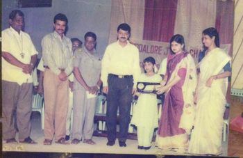 Recieving Junior Citizen Award from then Collector,Cuddalore.
