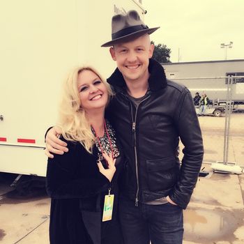 Me with the one and only ISAAC SLADE of the FRAY…backstage at the Face Addiction rally at the Washington Monument, Washington DC, Joe Walsh tour, 2015

