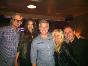Adam Anders, Matt Sullivan, me and Storm Lee at the Glee wrap party 2012
