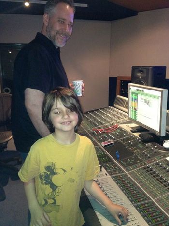 Nathaniel Kunkel and my son Jude at a session
