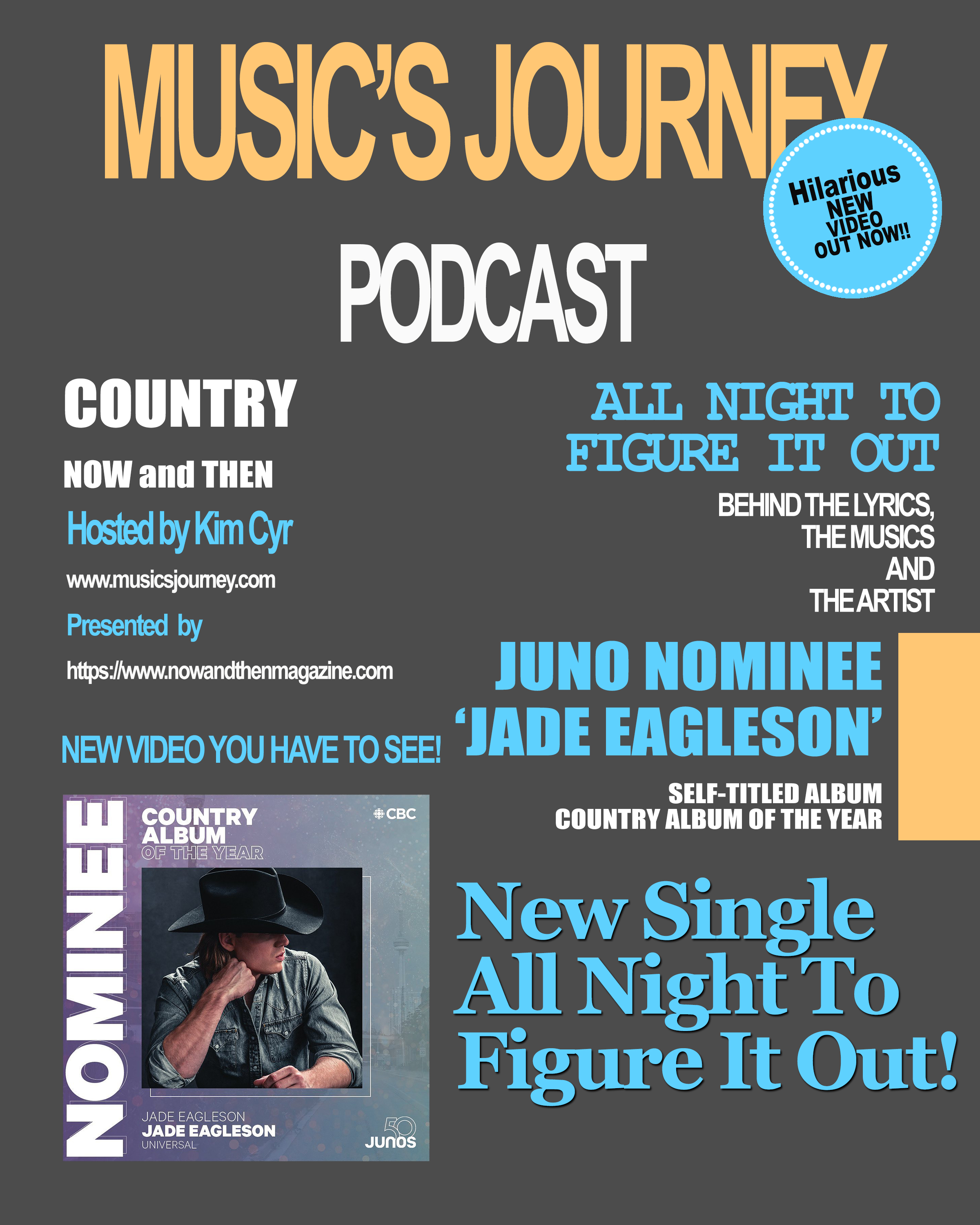 Music's Journey Podcast INTERVIEW w/ Juno Nominee 'Jade Eagleson' NEW