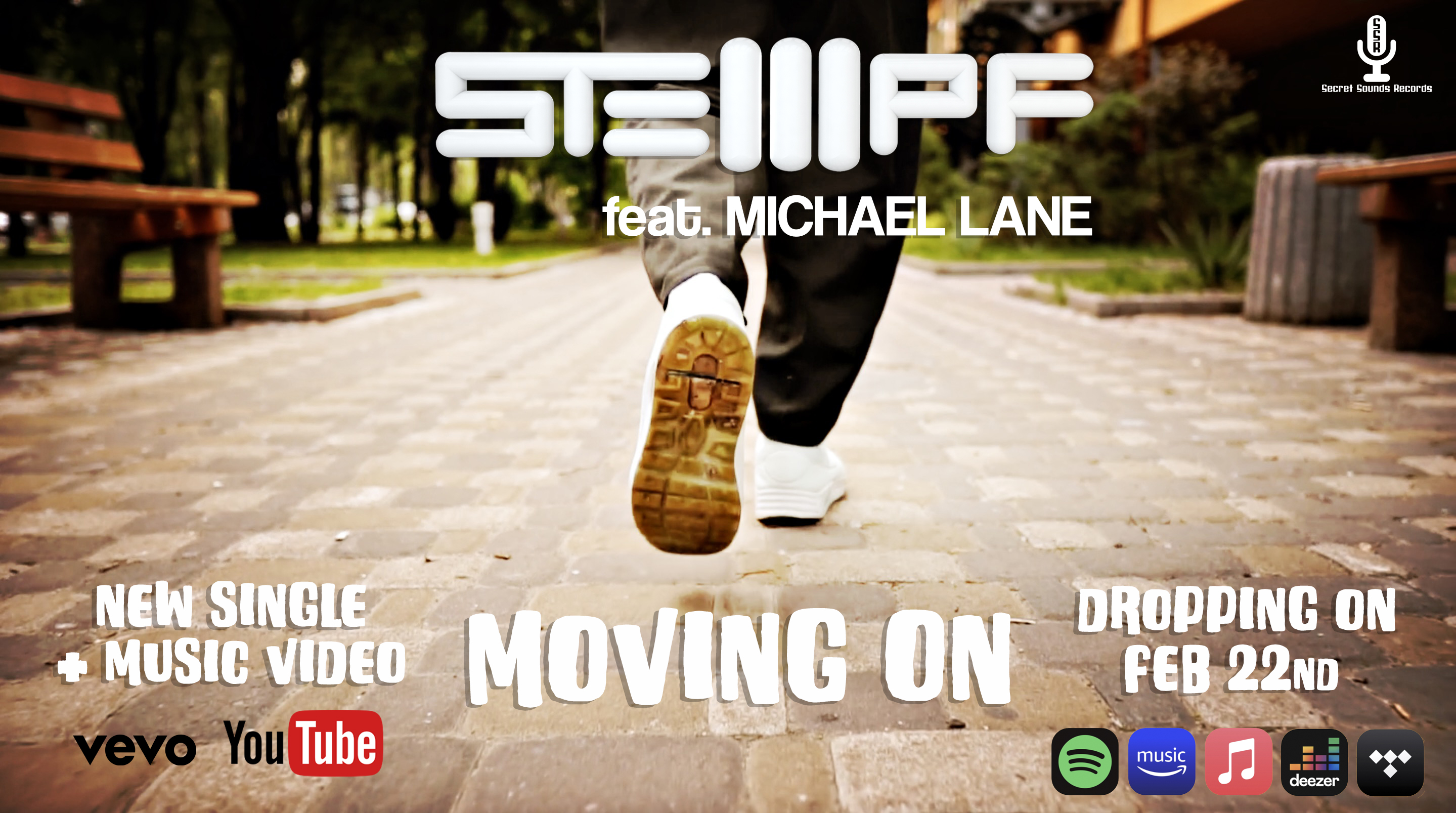 New Single "Moving On" featuring Michael Lane is dropping on the 22nd of February!
It's the first single of stempf's debut album "UNO" (release date: 1st March 2022).

Massive thanks to the German copyright collection society GVL for supporting the production and realisation of this single and album release with their "Neustart Kultur" grant. 
