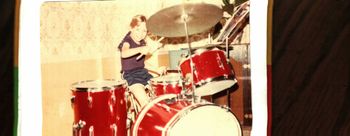 6yrs. old 1st drum kit
