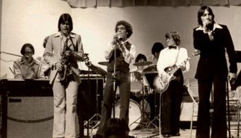 Bill with 'Tangent' 1977, Rob Jones, Fred Thompson, Scott Lind, Stewart, Bill, and Dan Zakos
