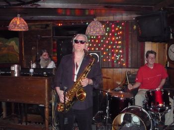 'SaxMan' w/Freddy James Band at RimRock, Lake City, 2009
