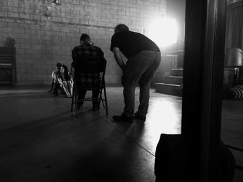 Shooting at the Bootleg Theater with Rene Vas, directing, and Spencer Rollins as DP

