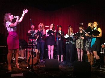 With the LA Choir at the Hotel Cafe
