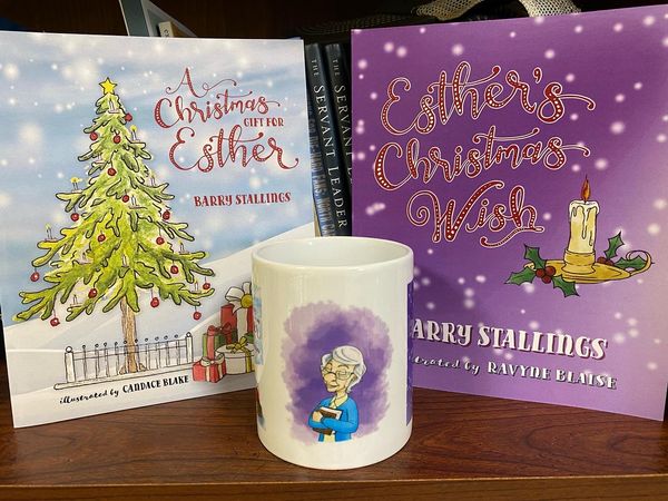 The “Christmas Gift for Esther” Book set with mug. 