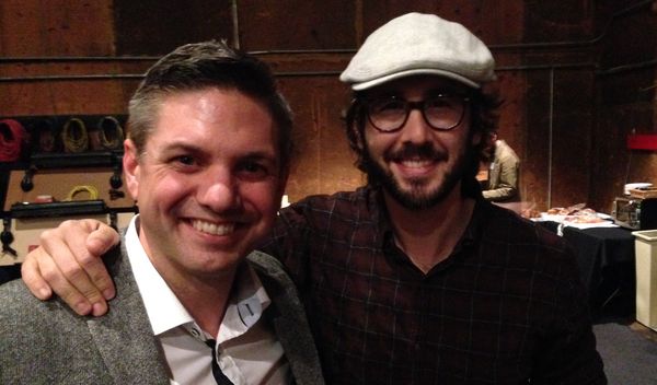 With Josh Groban (Broadway Album recording session heard on Anthem from Chess)