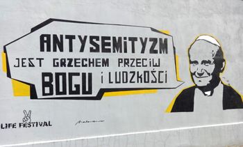 A sign in Oswicim Poland

