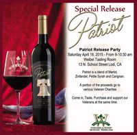 Patriot Wine Release Party