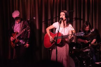Katie performing with her full band at the Hotel Cafe Second Stage

