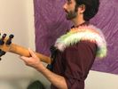 Fuzzy Rainbow Guitar Strap Cushion