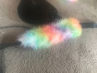 Fuzzy Rainbow Guitar Strap Cushion