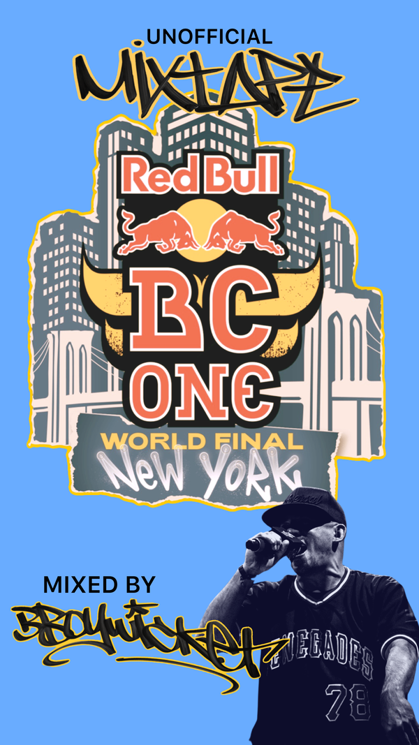 This is the Un-Official Red Bull BC One Mixtape, mixed by yours truly, Bboy Wicket.!
The mix is about 45 minutes of that 90s hip hop, boom bap, and breaks. I also talk about whats going on next week in NYC for World Finals! Enjoy!