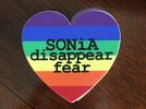 NEW SONiA Rainbow Heart Sticker