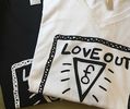 V-Neck Solid Color Love Out Loud T-Shirts