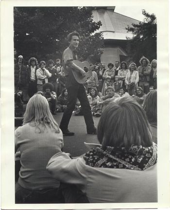 Busking at the Seattle Center, 1974
